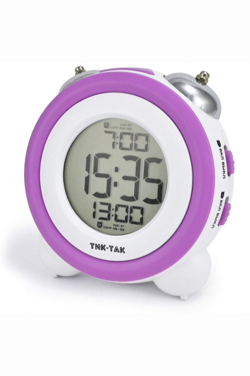 Будильники Тик-Так Б-007E фиолетовый